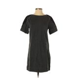 Ann Taylor LOFT Casual Dress - Shift: Gray Solid Dresses - Women's Size X-Small