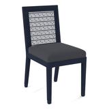 Braxton Culler Pine Isle Side Chair Upholstered/Wicker/Rattan/Fabric in Blue | 36 H x 18 W x 24 D in | Wayfair 1023-028/0851-61/BLUEBERRY