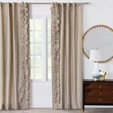 Eastern Accents Imogen Solid Room Darkening Rod Pocket Single Curtain Panel Linen | 96 H in | Wayfair CRB-413D