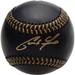 Christian Yelich Milwaukee Brewers Autographed Black Leather Baseball