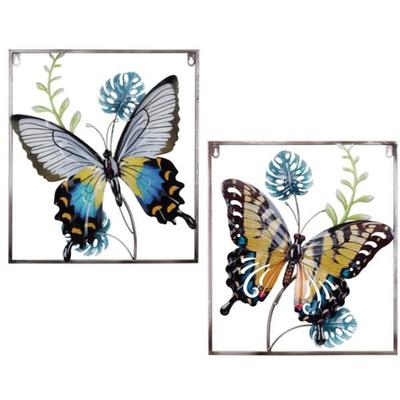 Regal Art & Gift 12660 - Luster Wall Decor - Butterfly Set/2 Wall Decor Figurines