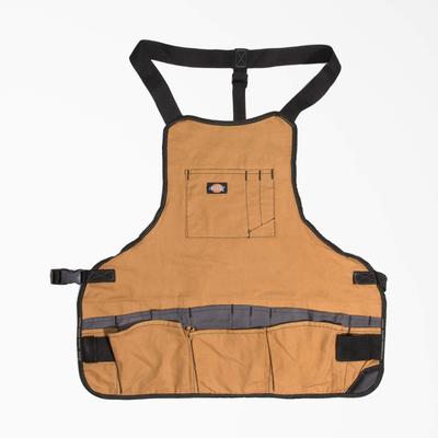 Dickies 16-Pocket Work Apron - Brown Duck Size One (57027)