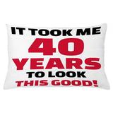 East Urban Home 40Th Birthday Indoor/Outdoor Lumbar Pillow Cover Polyester | 16 H x 26 W x 0.1 D in | Wayfair E8A54029366745EBB2B513156FE6B5B5