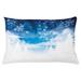 East Urban Home Winter Indoor/Outdoor Lumbar Pillow Cover Polyester | 16 H x 26 W x 0.1 D in | Wayfair A8876FD2DA054C54A6AA72CA91FCFA4C