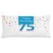 East Urban Home 75Th Birthday Indoor/Outdoor Lumbar Pillow Cover Polyester in White | 16 H x 36 W x 0.1 D in | Wayfair