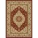 Red/White 96 x 0.25 in Area Rug - World Menagerie Riverhead Southwestern Red/Cream Area Rug, Polypropylene | 96 W x 0.25 D in | Wayfair