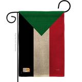 Breeze Decor Sudan 2-Sided Polyester 18.5 x 13 in. Garden Flag in Black/Green/Red | 18.5 H x 13 W in | Wayfair BD-CY-G-108297-IP-DB-D-US15-BD