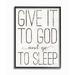 Winston Porter Give It To God & Go To Sleep Panoramic Graphic Art Print Set on Canvas in Black/White | 30 H x 24 W x 1.5 D in | Wayfair