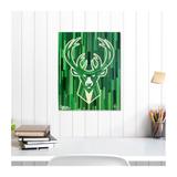 Milwaukee Bucks 16" x 20" Embellished Giclee Print by Charlie Turano III