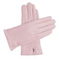 Downholme Classic Leather Cashmere Lined Gloves for Women (Pink, S)