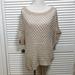 Anthropologie Sweaters | Asymetrical Open Weave Dolman Sweater | Color: Tan | Size: M