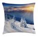 East Urban Home Winter 26" Throw Pillow Cover Polyester | 26 H x 26 W x 0.1 D in | Wayfair A2F09779D414469EAEDD99BC5145997C