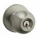 Kwikset Regina Safelock Keyed Door Knob in Gray | 7.3228 H x 3.1496 W in | Wayfair SK5000RG 15