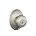 Schlage Georgian Knob w/ Wakefield Trim Keyed Entry Lock in Gray | 7.2 H x 6.1 W x 4.7 D in | Wayfair F51AGEO619WKF