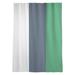 East Urban Home South Bend Window Striped Sheer Rod Pocket Single Curtain Panel Sateen in Green/Blue | 84 H in | Wayfair