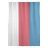 East Urban Home Mississippi Rebellion Window Striped Sheer Rod Pocket Single Curtain Panel Sateen in Red/Green/Blue | 84 H in | Wayfair