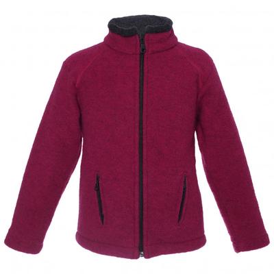 Reiff - Kid's Wollfleecejacke Colori - Merinojacke Gr 104 lila/rot