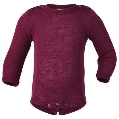 Engel - Baby-Body Langarm Mit Druckverschluss Schulter - Merinounterwäsche Gr 50/56 lila Image