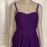 J. Crew Dresses | J. Crew Silk Chiffon Purple Cocktail Midi Dress | Color: Purple | Size: 4