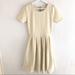 Lularoe Dresses | Lularoe Amelia Dress Size Xs Exposed Zipper Defect | Color: Cream/White | Size: Xs