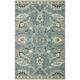 White 24 x 0.5 in Area Rug - CompanyC Blair Oriental Hand Hooked Area Rug in Deep Green Blue/Gray/Wool | 24 W x 0.5 D in | Wayfair 10966-TURQ-2X3