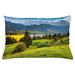East Urban Home Landscape Indoor/Outdoor Lumbar Pillow Cover Polyester | 16 H x 26 W x 0.1 D in | Wayfair 1C2EDF91133E4CD4BB12CBE0362AA8C0