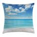 East Urban Home Exotic Beach Indoor/Outdoor 26" Throw Pillow Cover Polyester | 26 H x 26 W x 0.1 D in | Wayfair E72D0CAFED444A0086160B385BF42BFE