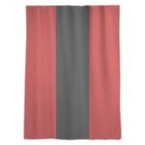 East Urban Home Ohio Football Nut Window Striped Sheer Rod Pocket Single Curtain Panel Sateen in Red/Black | 84 H in | Wayfair