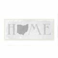 Ebern Designs 'Ohio Home State Map Neutral Textured Word Design' Graphic Art on Canvas in Gray | 7 H x 17 W x 0.5 D in | Wayfair