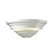 Charlton Home® Cleophis Flush Mounted Sconce Ceramic in White | 6.25 H x 16 W x 8.5 D in | Wayfair 7940CCF8FF494597913E4A5E66E5CD82