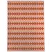 White 36 x 0.08 in Area Rug - Ebern Designs Jamie-Leigh Geometric Peach/Pink Area Rug Polyester | 36 W x 0.08 D in | Wayfair