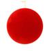 The Holiday Aisle® Flocked Ball Ornament Plastic in Red | 8 H x 8 W x 8 D in | Wayfair 5708FE1B00EC46539DD1F54795AD1D6D