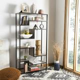 Trent Austin Design® Riddell Etagere Bookcase Wood in Black/Brown/Gray | 61.8 H x 31.5 W x 11.8 D in | Wayfair E581494F55B242A587D93270E624E320