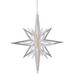 The Holiday Aisle® 3D Glitter Star Ornament Plastic in Gray | 12 H x 14 W x 10 D in | Wayfair BB5675D58F6446018E31BD37D3751818