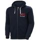 Herren Helly Hansen HH Logo Full Zip Hoodie, Marineblau, S