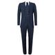 Mens 3 Piece Navy Blue Suit Gatsby 1920s Blinders Gangster Pinstripe Tailored Fit 40/34W