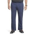 Izod Men's Big and Tall Saltwater Stretch Flat Front Straight Fit Chino Pant Casual, Cadet Navy, 44W x 29L