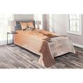 East Urban Home Moroccan Microfiber Electric Coverlet/Bedspread Set Microfiber in Orange | Twin Bedspread + 1 Sham | Wayfair