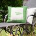 East Urban Home Sweet Indoor/Outdoor Throw Pillow Polyester/Polyfill blend in Green | 16 H x 16 W x 3 D in | Wayfair