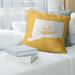 East Urban Home Sweet Hartford Pillow Down/Feather in Yellow | 18 H x 18 W x 3 D in | Wayfair EC0791104781431B9038F4B901EB1F73