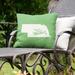 East Urban Home Sweet Indoor/Outdoor Throw Pillow Polyester/Polyfill blend in Green | 16 H x 16 W x 3 D in | Wayfair