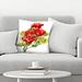 East Urban Home Geranium Flowers 1 Square Pillow Cover & Insert Polyester/Polyfill/Synthetic | 18 H x 18 W x 1.5 D in | Wayfair