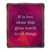 East Urban Home Faux Gemstone Love Inspirational Quote Cotton Woven Blanket Cotton in Red/Indigo | 50 W in | Wayfair
