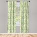 East Urban Home Palm Leaf Semi-Sheer Rod Pocket Curtain Panels Polyester | 63 H in | Wayfair 14B5FC817F1D4DEBB1FC0957D5D6883D