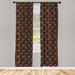 East Urban Home Geometric Semi-Sheer Rod Pocket Curtain Panels Polyester | 95 H in | Wayfair 23E28F4E06304D92ADF0ADA7A2B9F081