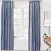 Eastern Accents Paloma Woven Rayon Room Darkening Rod Pocket Single Curtain Panel 120.0 H in blue/brownRayon | 96" W x 120" L | Wayfair CRD-425D