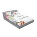 East Urban Home Hyacintha Rabbits Orchid Butterfly Leaves Floral Sheet Set Microfiber/Polyester | Full/Double | Wayfair