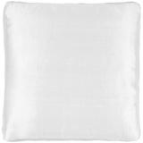 House of Hampton® Madrid Dupioni Box Throw Pillow Cover & Insert Silk/Down/Feather in White | 18 H x 18 W x 2 D in | Wayfair