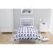 Ebern Designs Anbritt Half Circle Comforter Set Polyester/Polyfill/Microfiber/Jersey Knit/T-Shirt Cotton in Blue | Wayfair