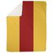 East Urban Home La Warrior College Fleece Blanket Microfiber/Fleece/Microfiber/Fleece in Red/Yellow | 50 W in | Wayfair